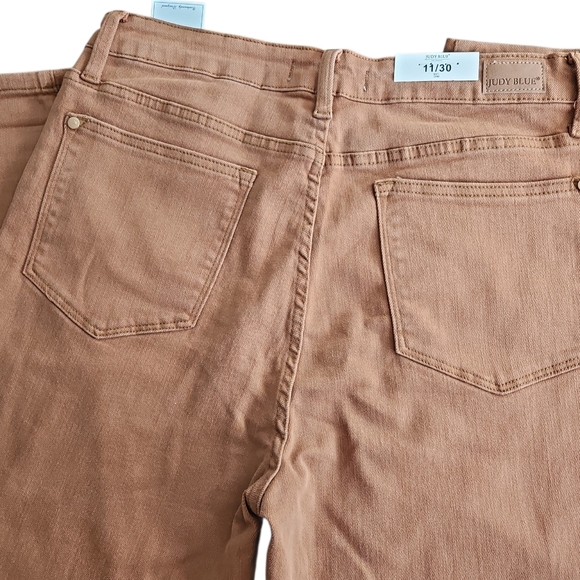 Judy Blue Brown Slim Fit Stretch Jeans 31 - Picture 2 of 8